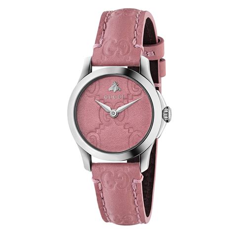 orologio rosa pelle gucci ya104|Orologi Gucci in Oro rosa Marrone .